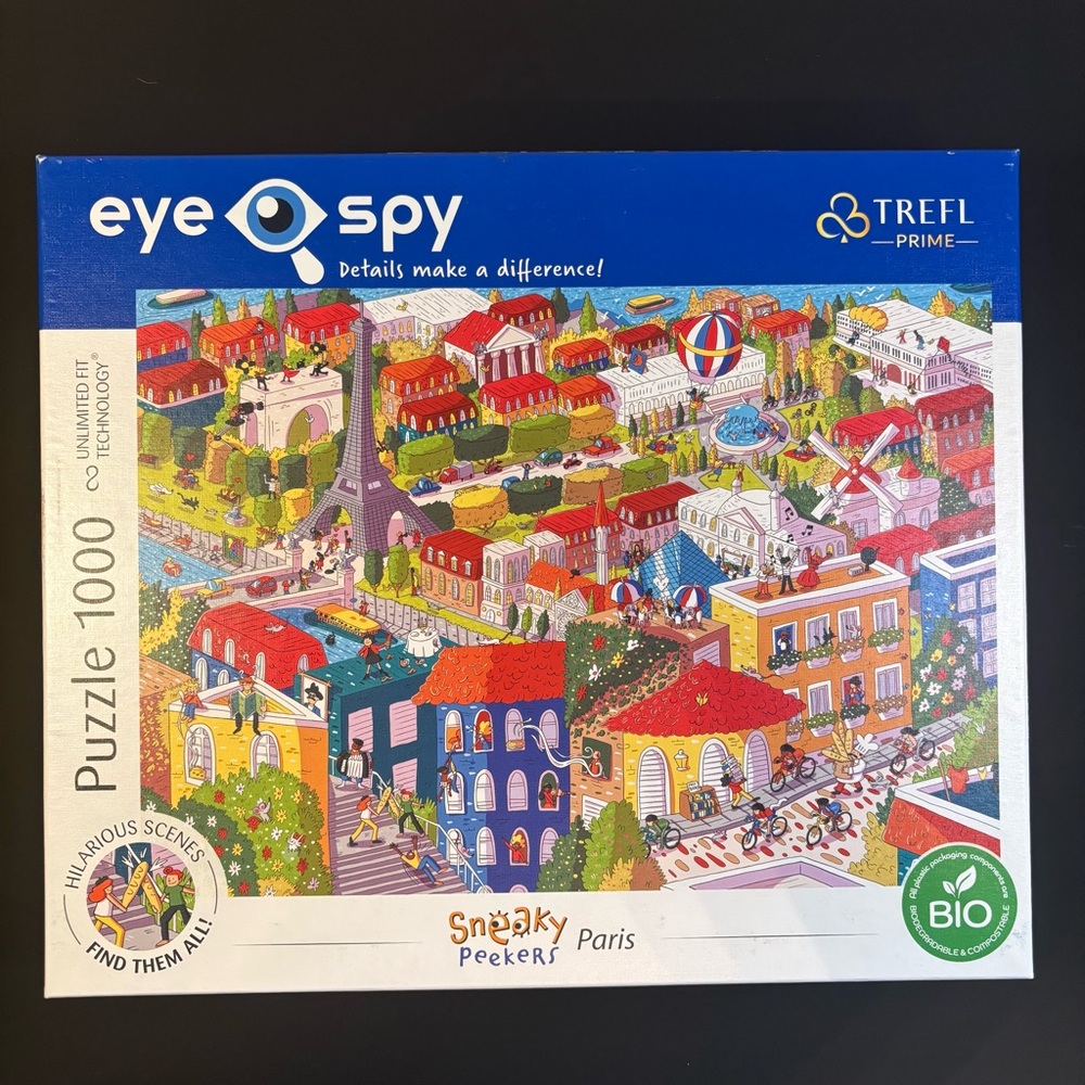 Sneaky Peekers Paris 1000 Piece Jigsaw Puzzle by Trefl Prime